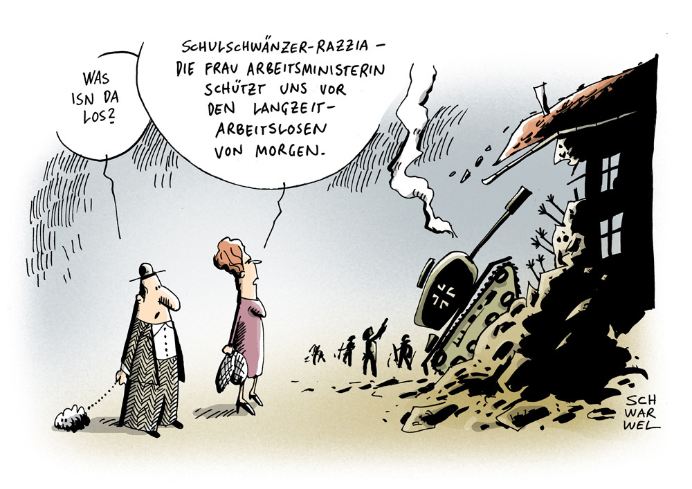 Karikatur: Schwarwel