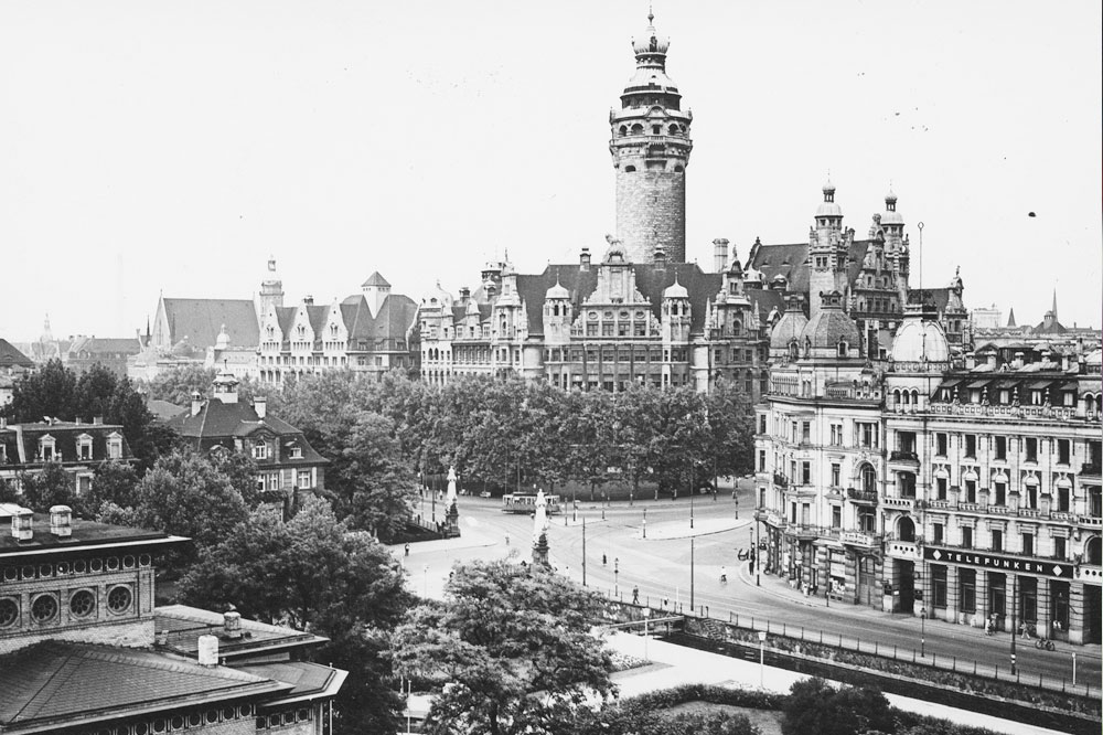 Blick aufs Rathaus. Foto: Stadtarchiv