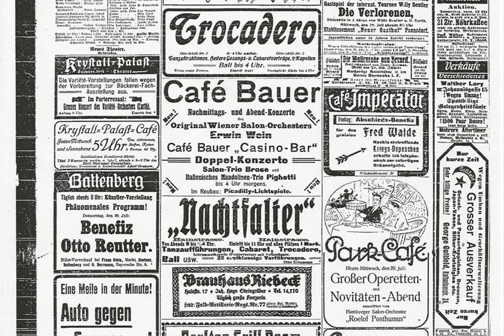 Am Wochenende ist wieder große Werbezeit in den LNN. Foto: Stadtarchiv