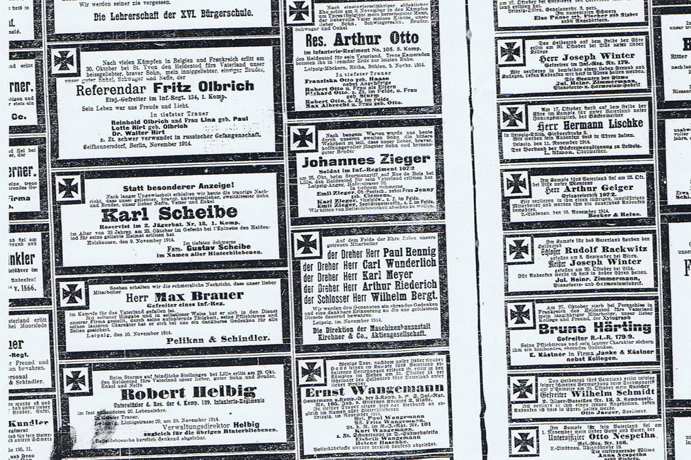 Traurige Nachrichten am Fest der Liebe inklusive. Foto: Stadtarchiv