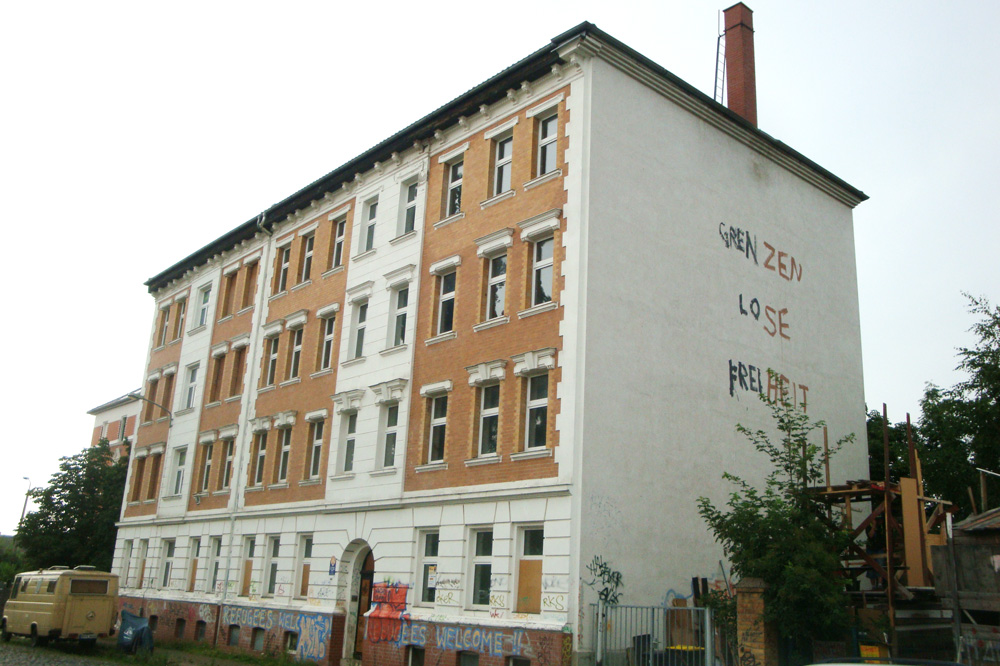 Asylunterkunft Markranstädter Straße. Foto: Gernot Borriss