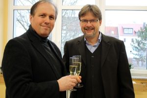 Seniorenrats-Vorsitzende Manfred Wotschke (links) und Bürgermeister Jens Spiske. Foto: Stadt Markranstädt