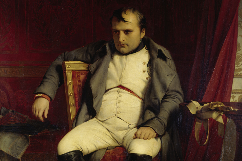 Hier noch mit vergilbter Weste: Paul Delaroches "Napoleon I. zu Fontainebleau". Foto: Museum der bildenden Künste Leipzig