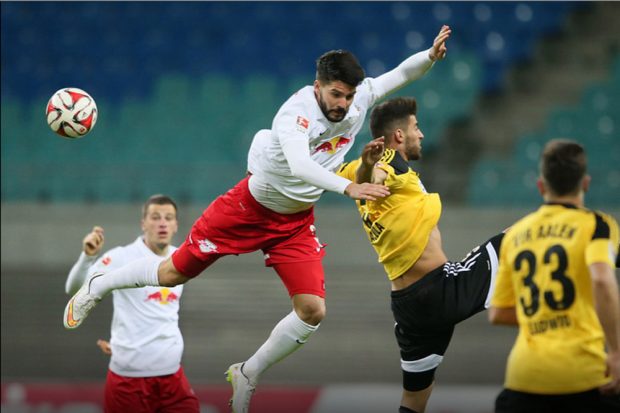 ... 1:1-unentschieden vom Ligakonkurrenten VfR Aalen. Foto: RB Leipzig 