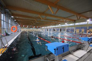 Schwimmbecken im Sportbad an der Elster. Foto: Sportbäder Leipzig GmbH