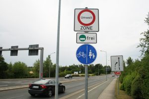 Einfahrt in die Leipziger Umweltzone. Foto: Ralf Julke