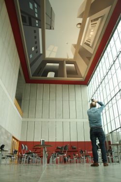 Im Museumscafé zu sehen: Ben Willikens "Leipziger Firmament". Foto: Ralf Julke