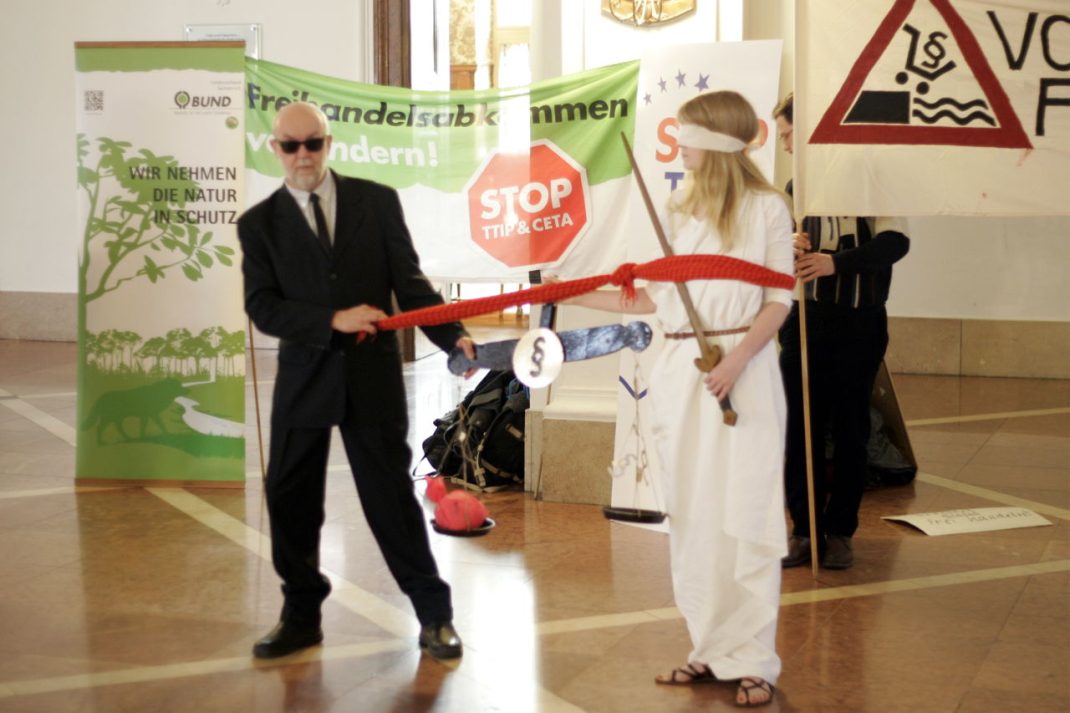 geschwächte Justitia