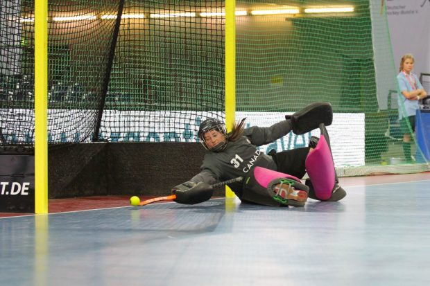 Achtmal musste Kanadas Torhüterin Kathryn Williams (#31, CAN) hinter sich greifen. Foto: Jan Kaefer