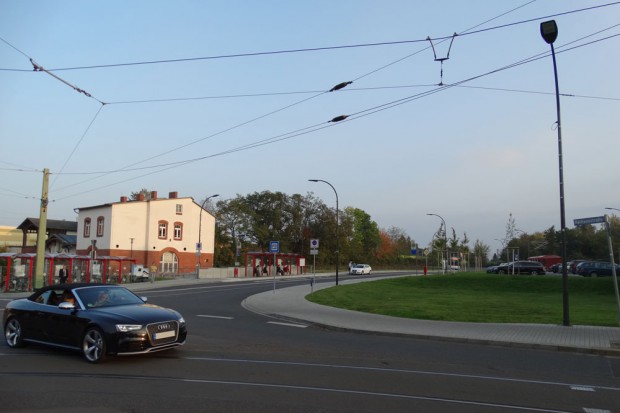 Das umzugestaltende Areal am Bahnhofsvorplatz Markkleebergs. Foto: Patrick Kulow