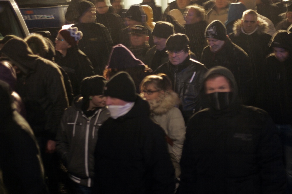 Legida - eher ein Männerthema? Der Aufmarsch am 23. Februar 2015. Foto: L-IZ.de