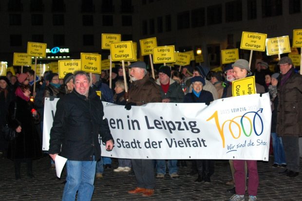Erste Erleichterung bei vielen Teilnehmern des heutigen Friedensgebetes nach dem Hinweis von Frank Kimmerle.