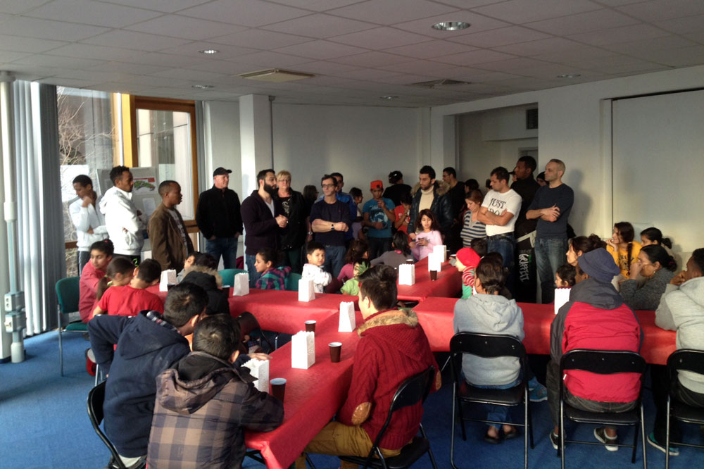 GeyserHaus in der Asylunterkunft. Foto: GeyserHaus