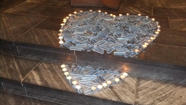 Glasbausteinherz. Foto: Ernst-Ulrich Kneitschel