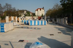 Die Kindertagesstätte in der Gohliser Straße im Frühjahr 2014 im Bau - mittlerweile schon im Betrieb. Foto: Ralf Julke