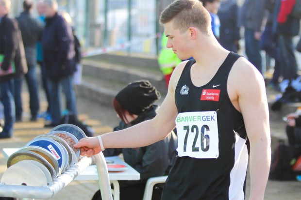 Pech für Martin Drechsler (LAZ Leipzig), der im U18-Diskus nur hauchdünn an Bronze vorbei schrammte. Foto: Jan Kaefer