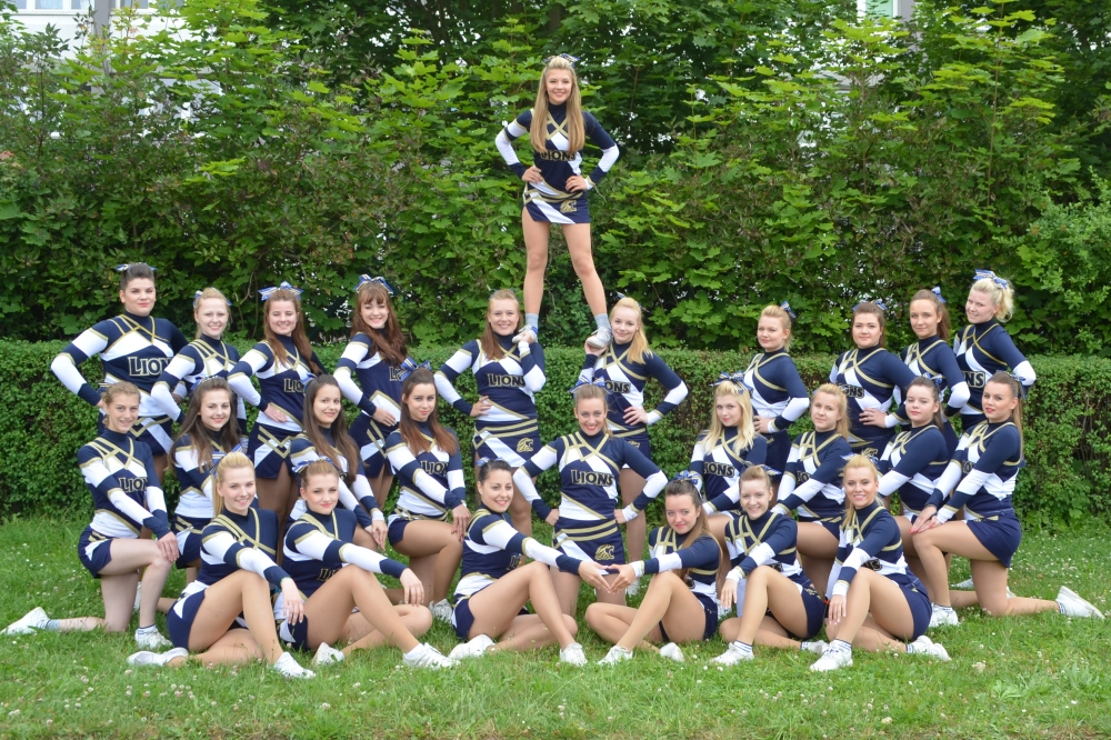 Die Cheerleader der Leipzig Lions treten in acht Kategorien an. Foto: Pressemitteilung