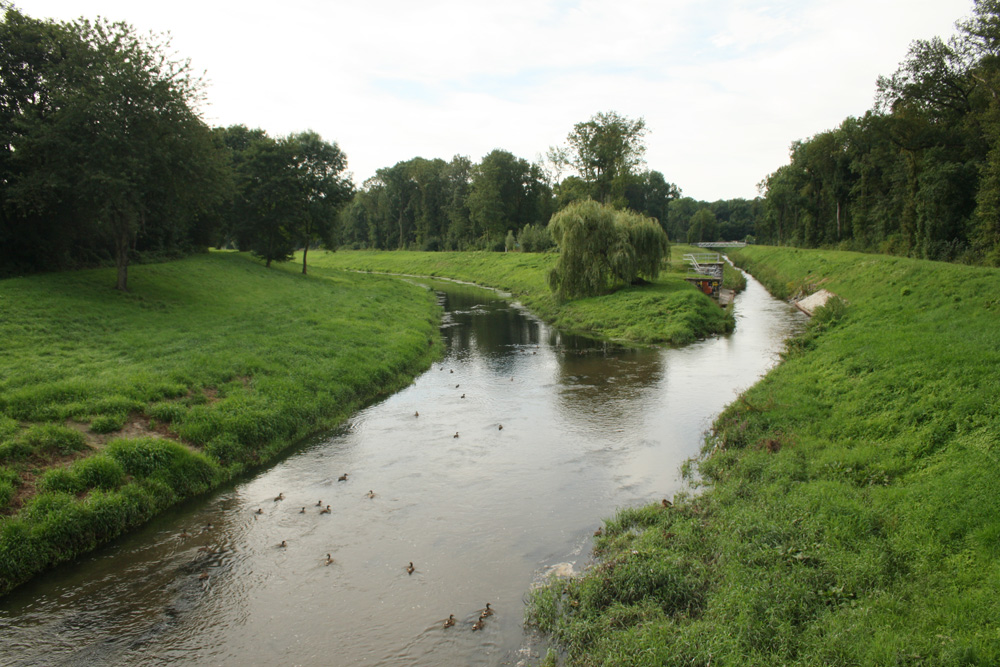 Zusammenfluss von Nahle und Kleiner Luppe - aber die Luppe hat mit dem Namen von Leipzig nichts zu tun. Foto: Ralf Julke