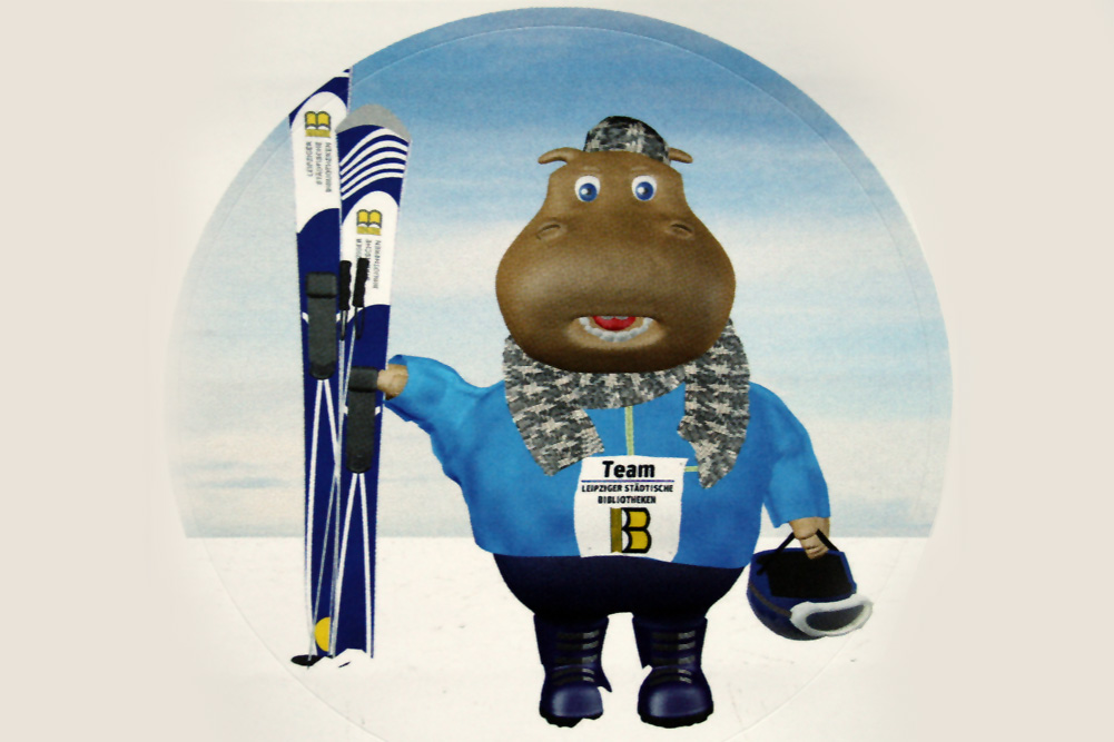 Nilo - das neue Maskottchen der Stadtbibliothek Leipzig. Repro: L-IZ