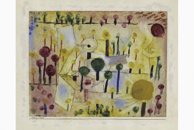 Paul Klee: abstract-phantastischer Garten (1920). Foto: Museum der bildenden Künste