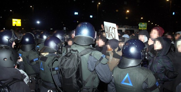 Auch in Leipzig müssen die Polizisten immer wieder für Demonstrationseinsätze anrücken. Foto: L-IZ.de