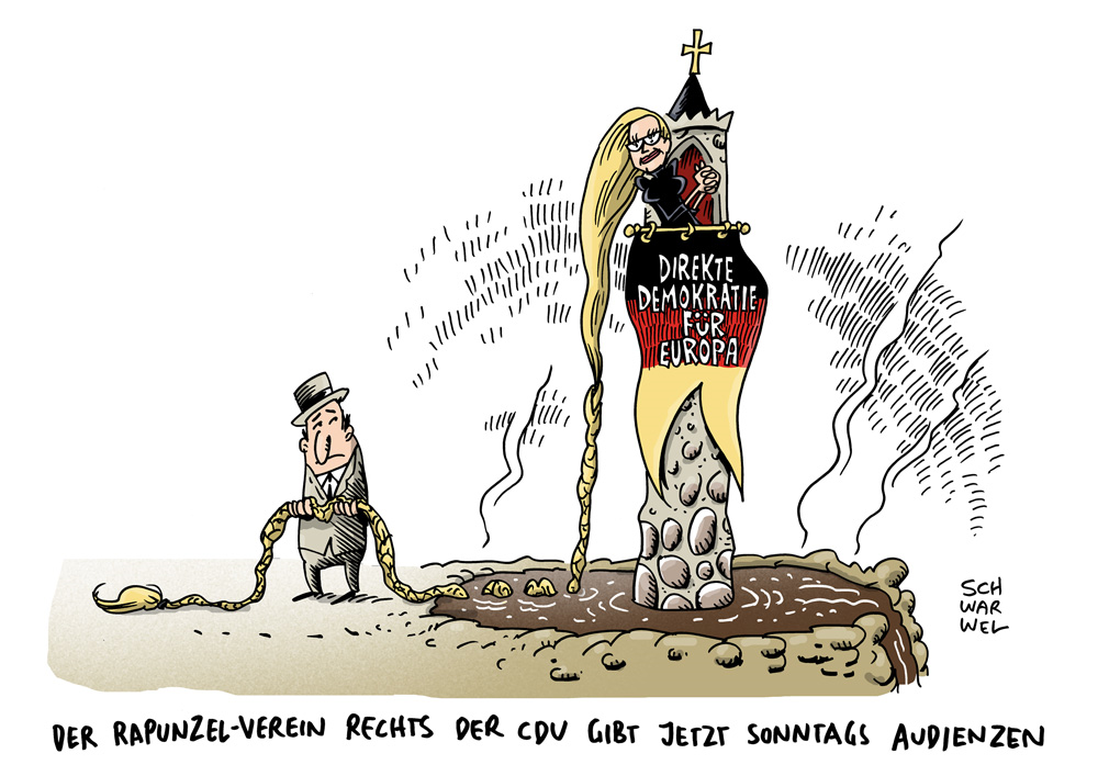 Karikatur: Schwarwel