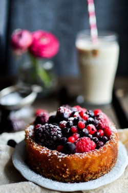 Veganer Käsekuchen. Foto: Maike Klose