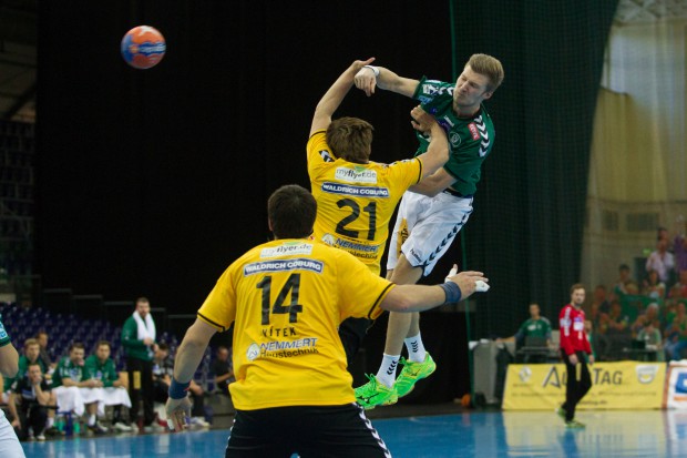 Philipp Webers Einsatz ist nach einer Muskelverletzung noch ungewiss Foto: SC DHfK