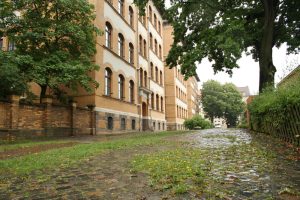 Pausenhof der Apollonia-von-Wiedebach-Oberschule. Foto: Ralf Julke