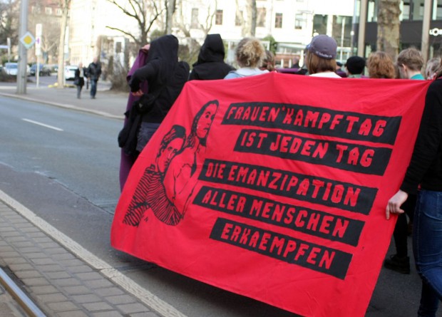 „Frauenkampftag ist jeden Tag“. Foto: Alexander Böhm