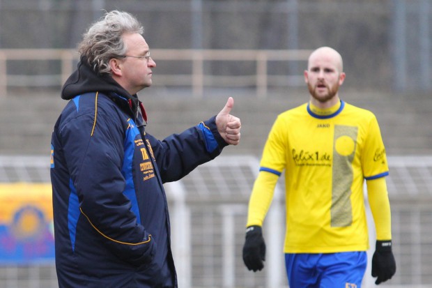 Auch Lok-Trainer Heiko Scholz war mit dem Auftritt seines Teams zufrieden. Foto: Jan Kaefer
