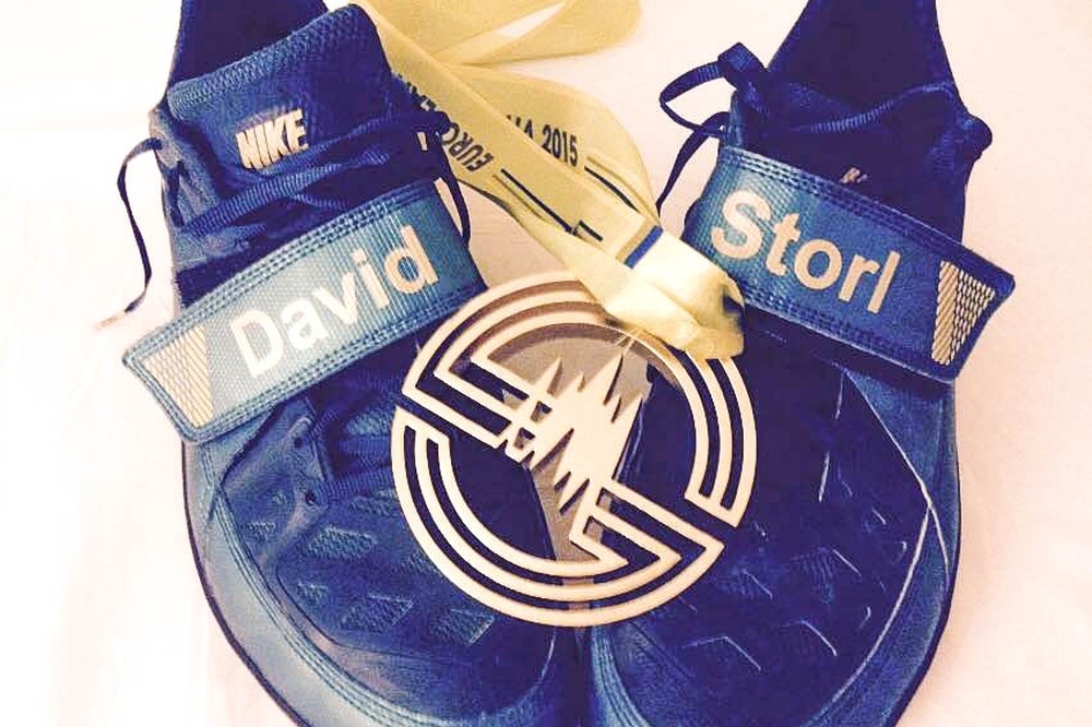 Hallen-Europameister im Kugelstoßen! David Storl teilte seine Freude über Gold mit der ganzen Welt. Foto: David Storl/ SC DHfK