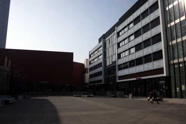 Innenhof des Universitätsteils am Augustusplatz. Foto: Alexander Böhm