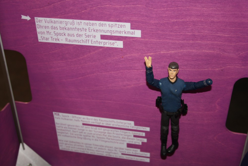 Der Gruß des Vulkaniers Spock hat jüdische Wurzeln. Foto: Ernst-Ulrich Kneitschel