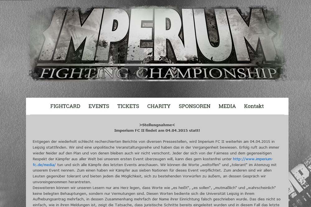 Die Veranstalter haben im Netz eine Stellungnahme veröffentlicht. Foto: Screenshot