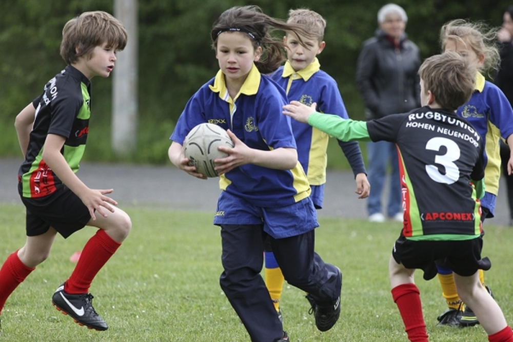 Auch die Jüngsten haben Spaß am Rugby. Foto: RCL