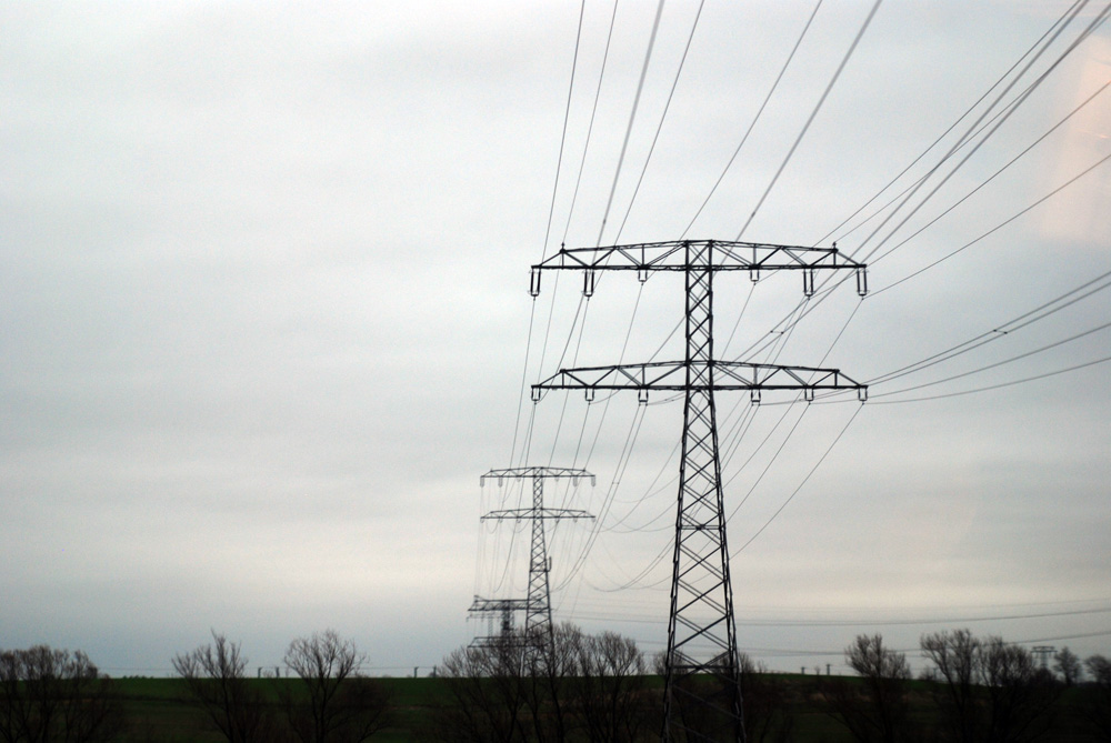 Stromtrasse in der Lausitz. Foto: Michael Freitag