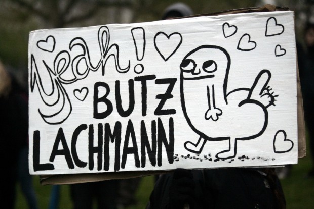 NoLegida, Polizei und Legida am 27. April 2015. Foto: L-IZ.de