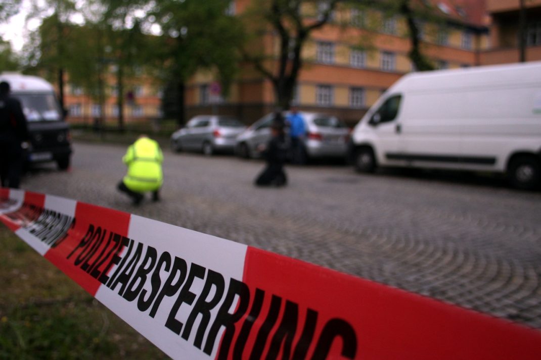 Abgesperrter Tatort. Foto: Alexander Böhm