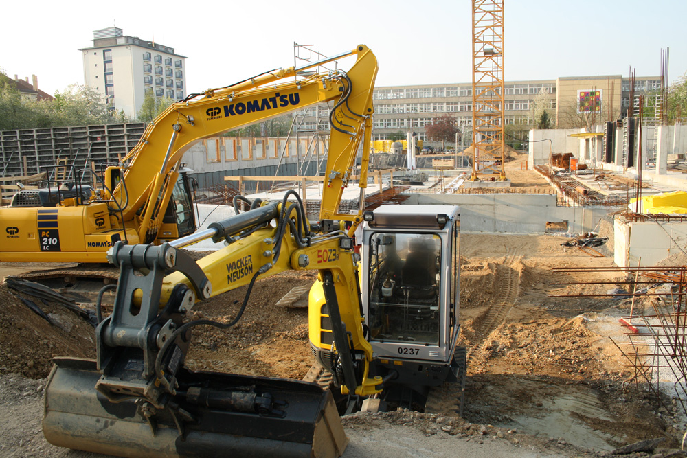 Baustelle der 3. Grundschule im Jahr 2013. Foto: Ralf Julke