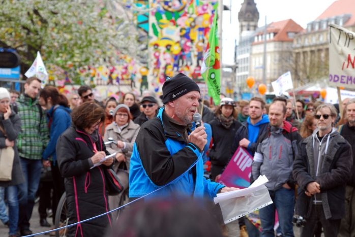 Bernd Ringel vom Netzwerk - Vorsicht Freihandel - Aufruf zum Kampf gegen TTIP in ganz Europa