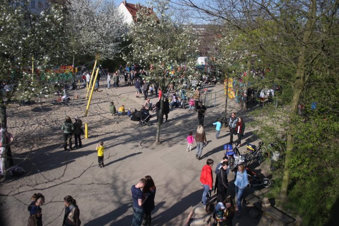 Der gut besuchte Herderpark. Foto: Sandra Hähle