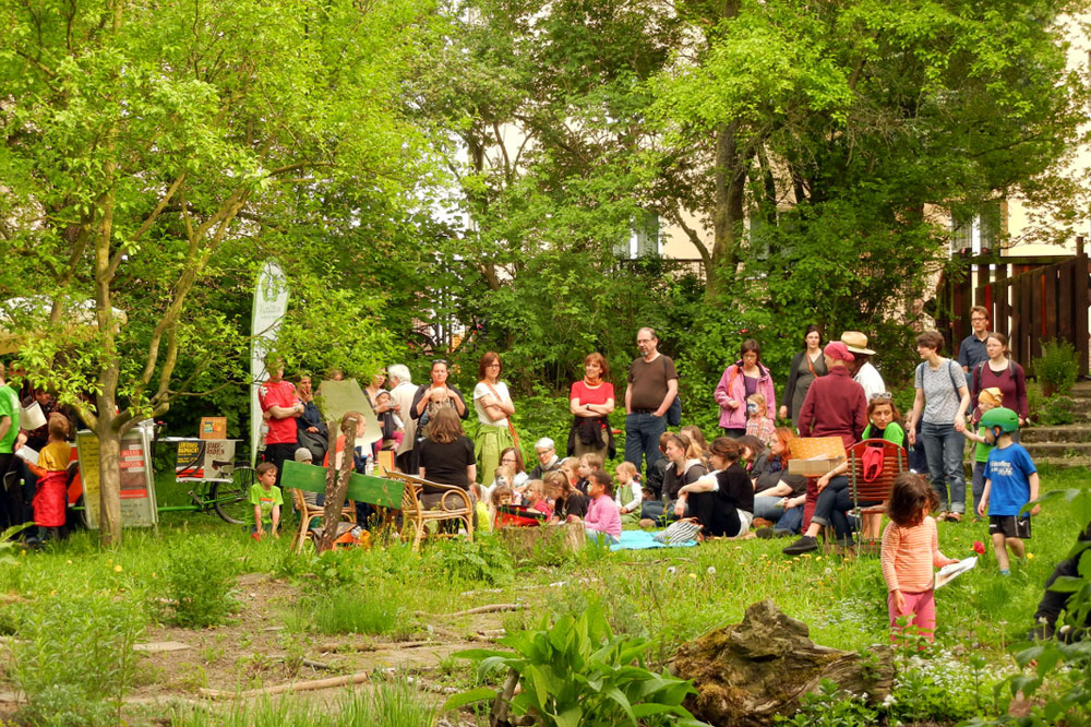 Frühlingsfest im Stadtgarten Connewitz. Foto: Ökolöwe