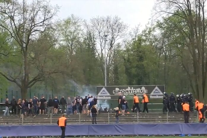 Interviews nach dem Spiel RB Leipzig II gegen Lok Leipzig. Screen Video Heimspiel TV