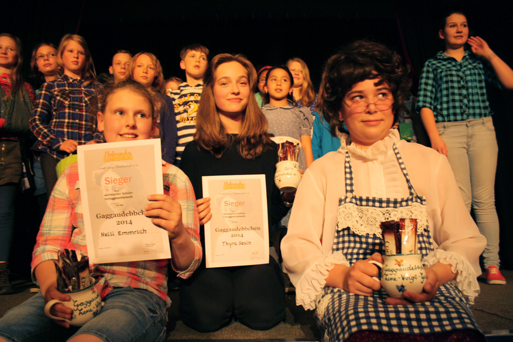 Die Gewinner beim Gaggaudebbchen-Wettbewerb 2014. Foto: Ralf Julke
