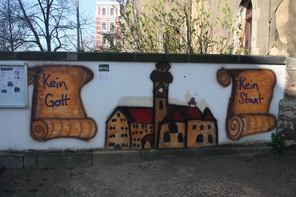 Wandmalerei im Dialog. Foto: Ernst-Ulrich Kneitschel