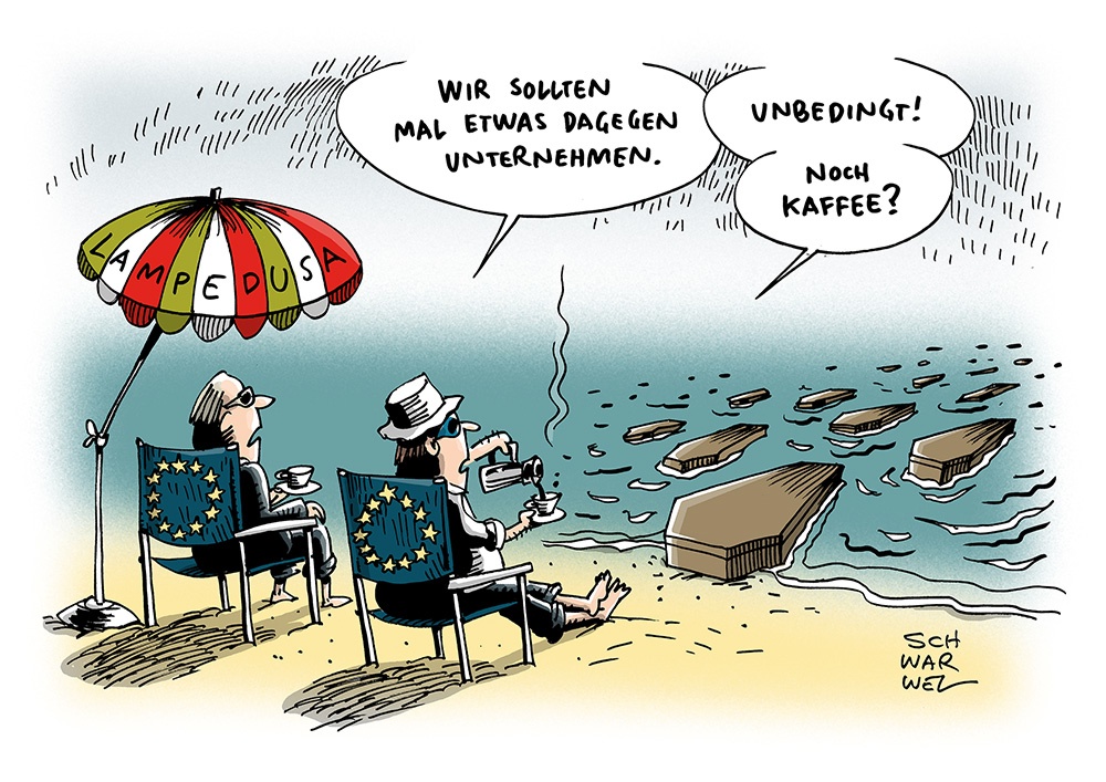 Karikatur: Schwarwel