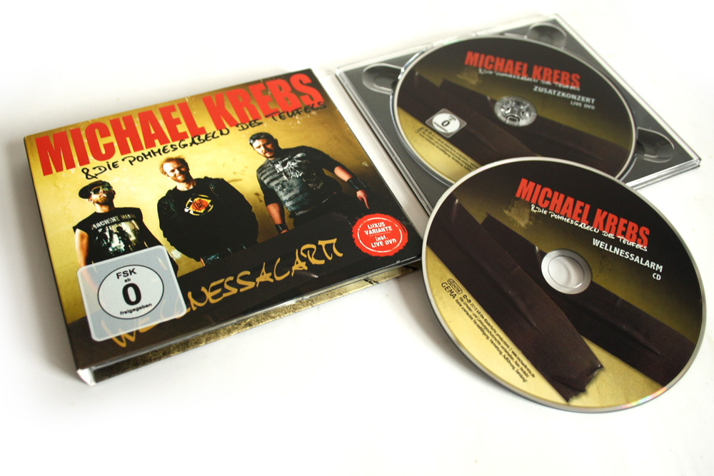 Michael Krebs & Die Pommesgabeln des Teufels: Wellnessalarm. Foto: Ralf Julke