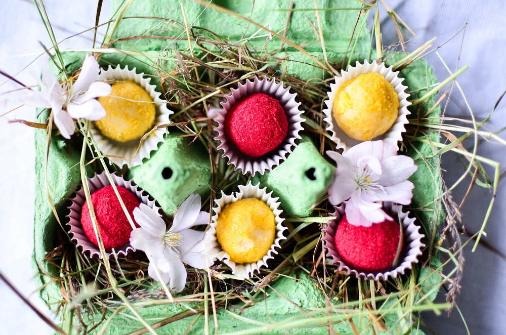 Fruchtiges Kekskonfekt. Foto: Maike Klose