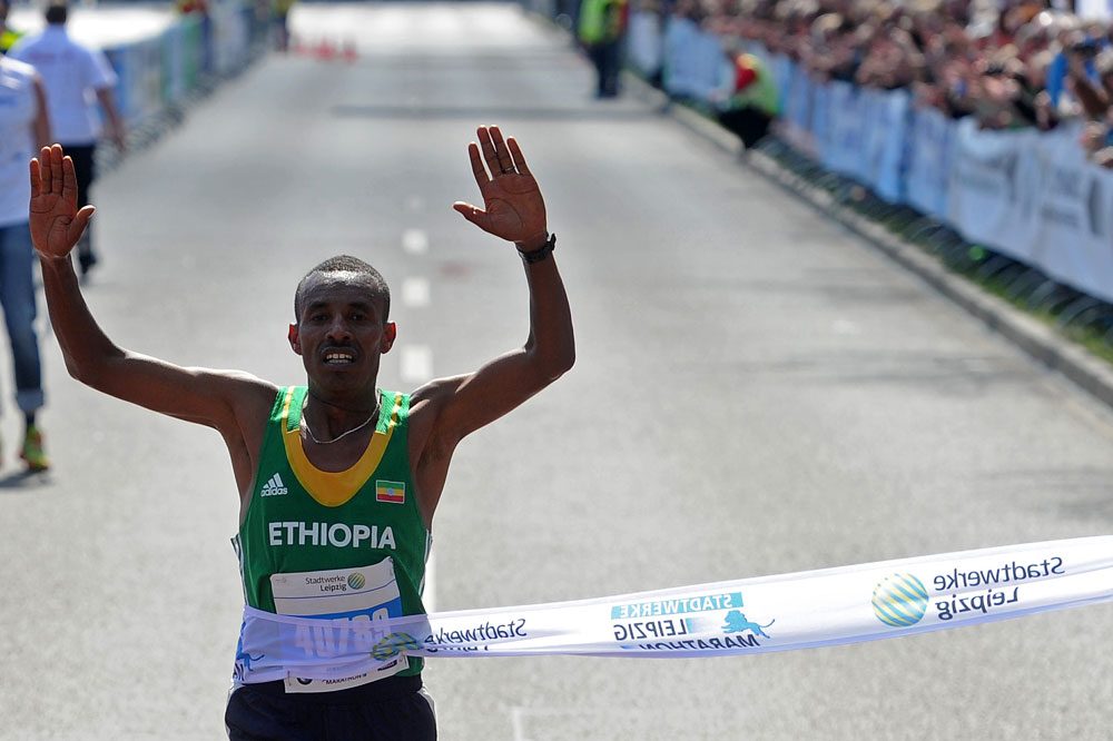 Sieger Tekalegn Tebelu Abebe aus Leipzigs Partnerstadt Addis Abeba. Foto: Veranstalter/Norman Rembarz